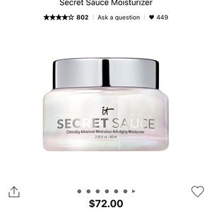 It cosmetics secret sauce moisturizer